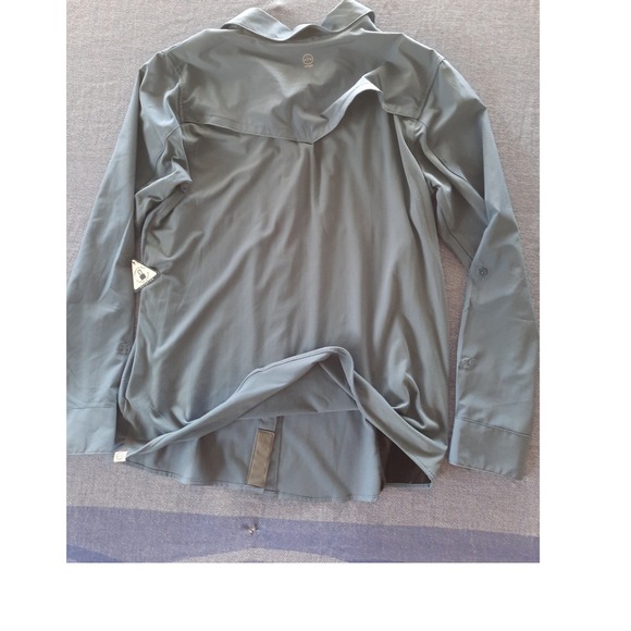 Wrangler Men ATG Mixed Material Vent Shirt StormCloud UV Protection Large NWT - Picture 4 of 9